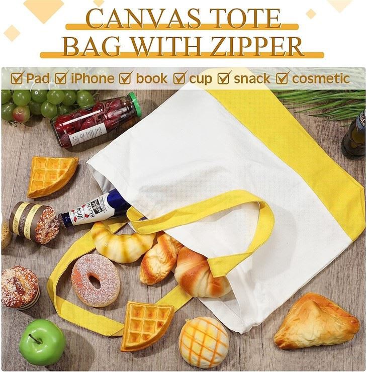 Big Canvas Tote Bag With Gusset And Bottom