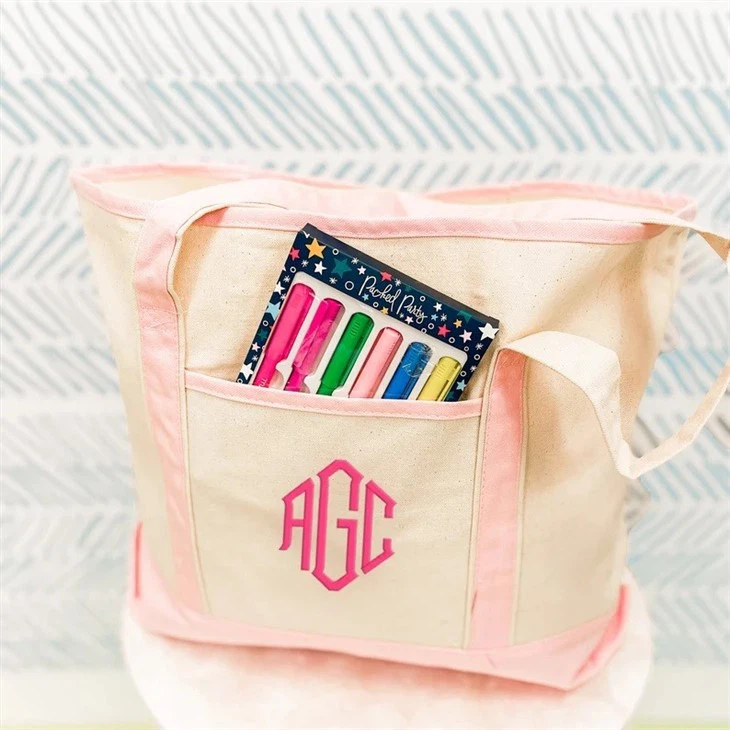 Embroidered Tote Bag