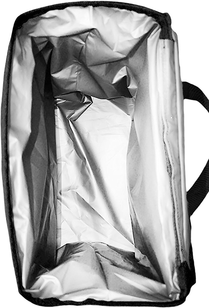 Insulated Nylon Grocery Thermal Cooler Heavy Duty-Black