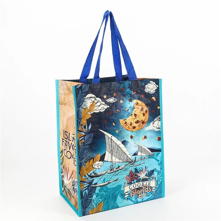Laminated Woven Bag Tote Bag-cookie Island