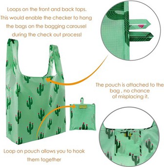 Large Reusable Bags Shopping Washable Foldable Grocery Bags